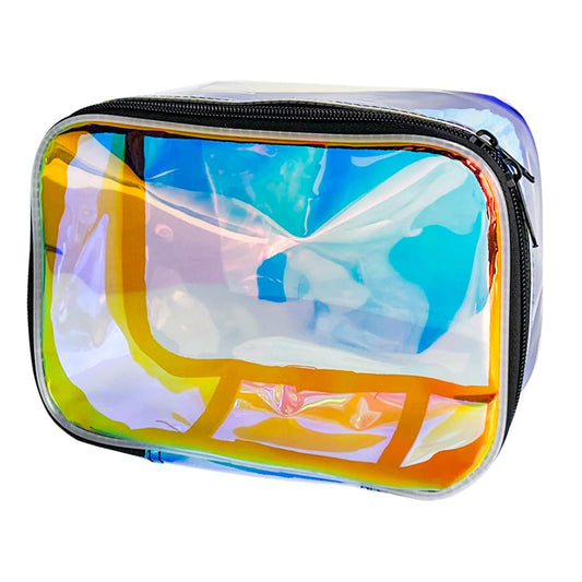 Bolsas de maquillaje holográficas a granel, bolsa de almacen