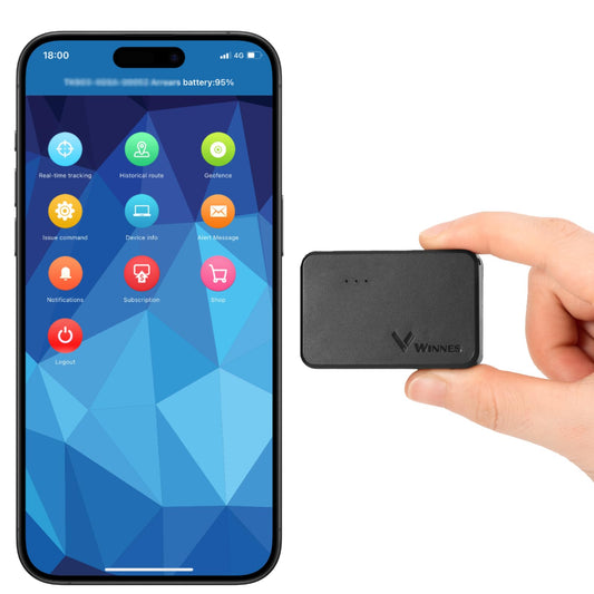 Winnes Rastreador GPS para vehículos, 4G, mini dispositivo d