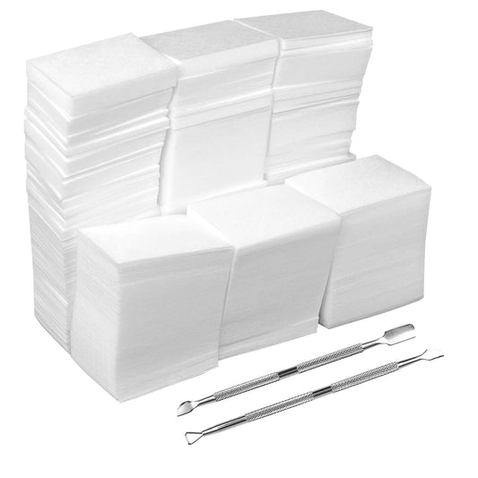 1000 toallitas de gel para quitar esmalte de uñas, almohadil