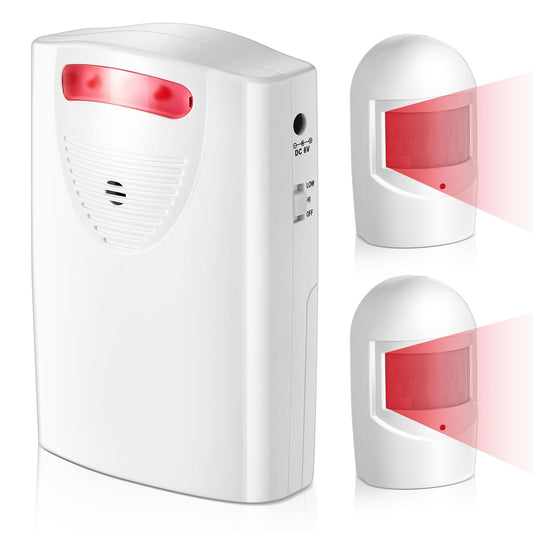 Qualirey Alarma de entrada inalámbrica con sensor de movimie