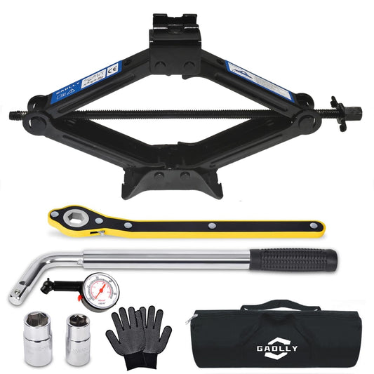 Gato de tijera - Kit de emergencia de coche de 2 toneladas (