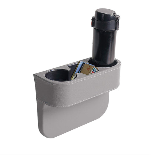 Expansor de portavasos para automóvil con funda de piel sint