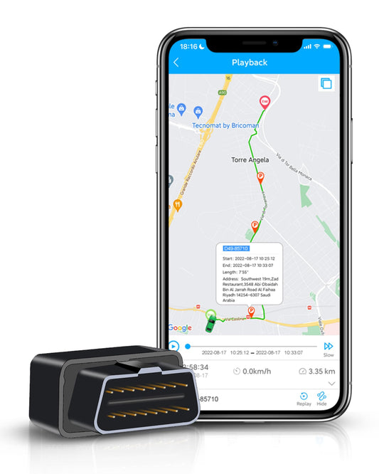 Rastreador GPS para vehículos, localizador de coche OBD 4G L
