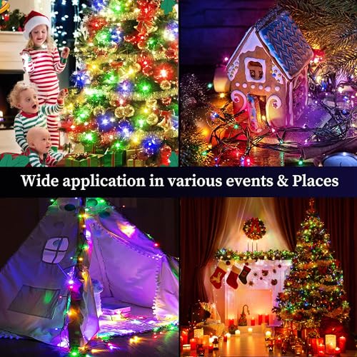 Joomer Luces de Navidad RGB que cambian de color, 33 pies, 1