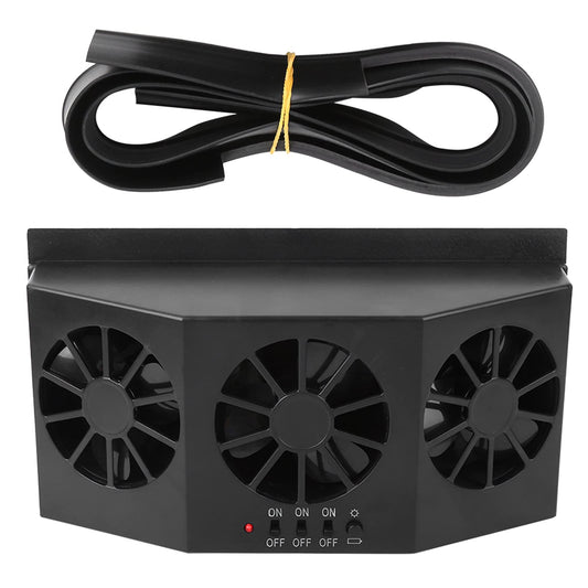 Ventilador de coche de energía solar, ventiladores de ventan