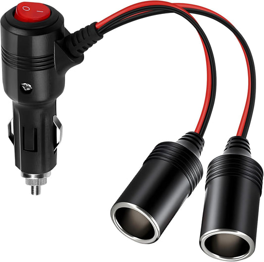 Adaptador divisor de encendedor de cigarrillos para automóvi