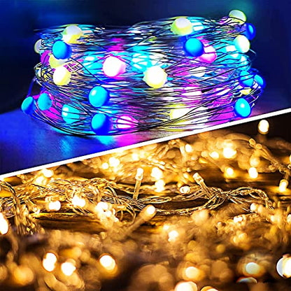 Nicoko Luces de hadas de CC de 12 V que cambian de color con