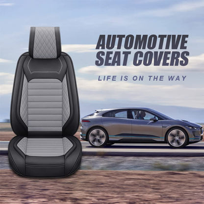 Aierxuan - 2 fundas de asiento delantero, universales, para