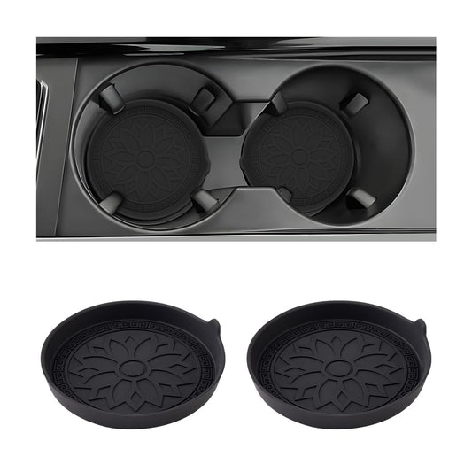 Mandark 2 posavasos para automóvil, tapete de silicona antid
