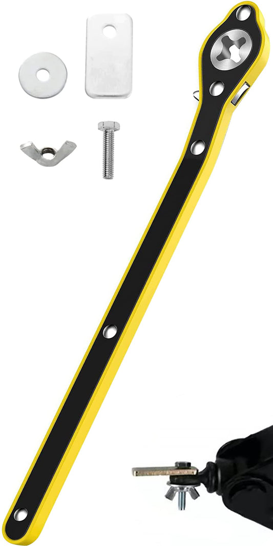 Llave de gato para automóvil, llave de trinquete giratoria d