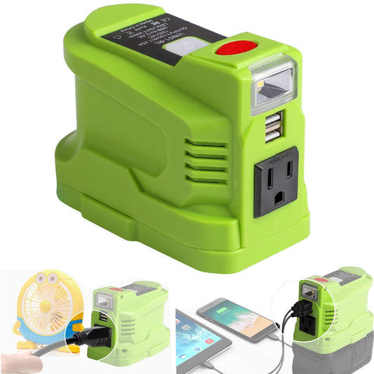 Inversor de corriente portátil para batería RYOBI de 18 V, i