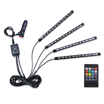 LivTee Luces LED para interiores de automóvil, 4 unidades, 4