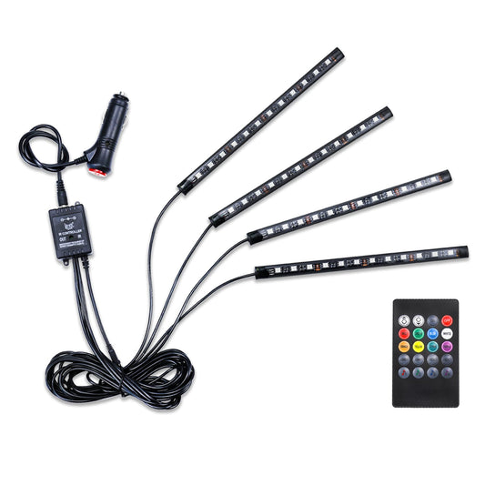 LivTee Luces LED para interiores de automóvil, 4 unidades, 4