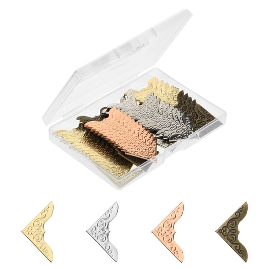 YUXIANLB 160 esquinas de metal para libros, protectores de e