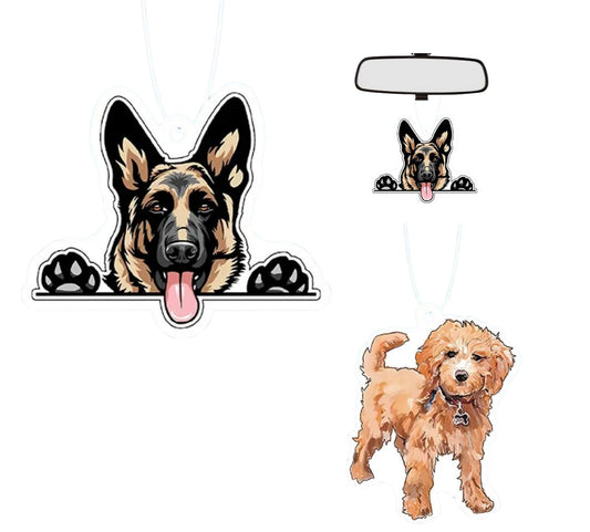 Paquete de 4 ambientadores de coche para perro, lindos acces