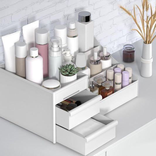 Organizador de cosméticos, organizador de maquillaje con 3 c