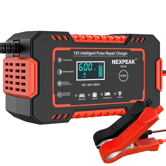 NEXPEAK NC101 Cargador de batería de automóvil, cargador int