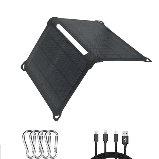 Cargador de panel solar portátil de 14 W, cargador de teléfo