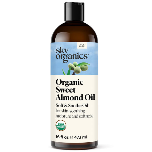 Sky Organics Aceite orgánico de almendras dulces para cuerpo