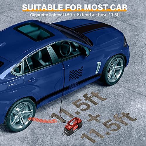 GSPSCN Inflador digital portátil de neumáticos de coche con
