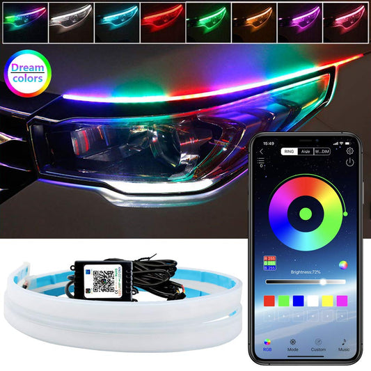 LEDCARE - Tira de luz de tubo para faros delanteros de coche