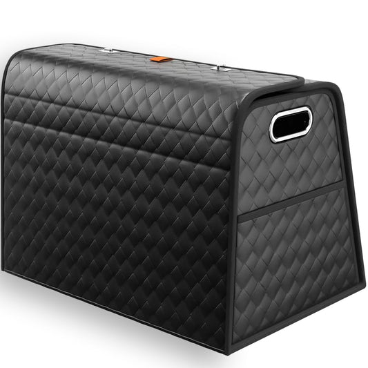 Aiuwo Organizador plegable de cuero para maletero, automóvil