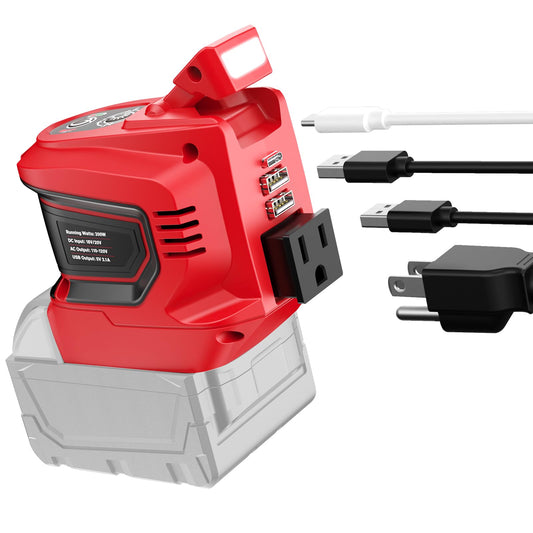 Inversor de corriente para batería Milwaukee de 18 V, invers