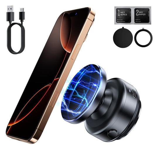 Soporte magnético para teléfono, rotación de 360°, imán fuer