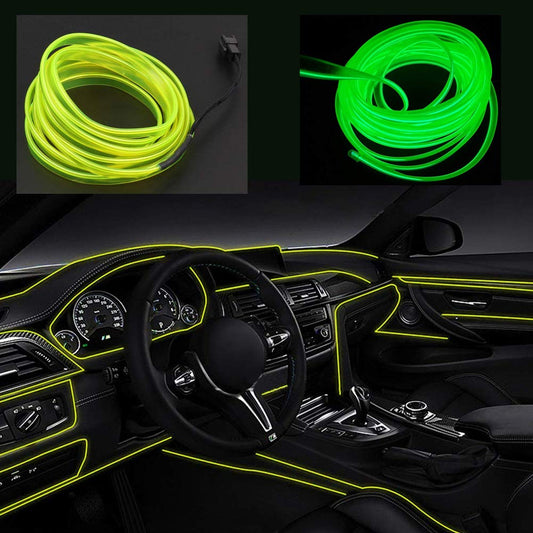 San Jison El Wire - Tira de luces LED flexible de 16 pies, l