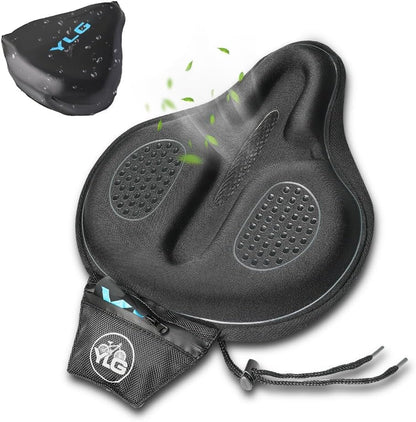 YLG Cojín de asiento de bicicleta, funda de cojín de espuma