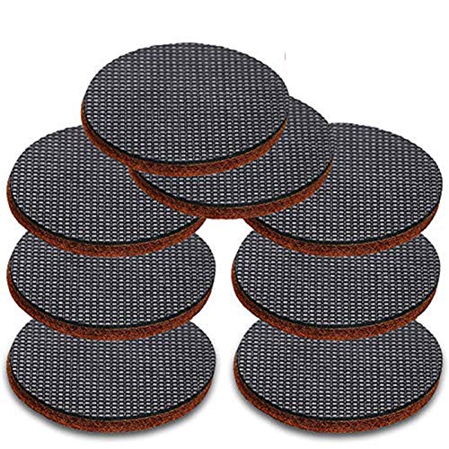 Almohadillas antideslizantes negras para muebles, 8 unidades