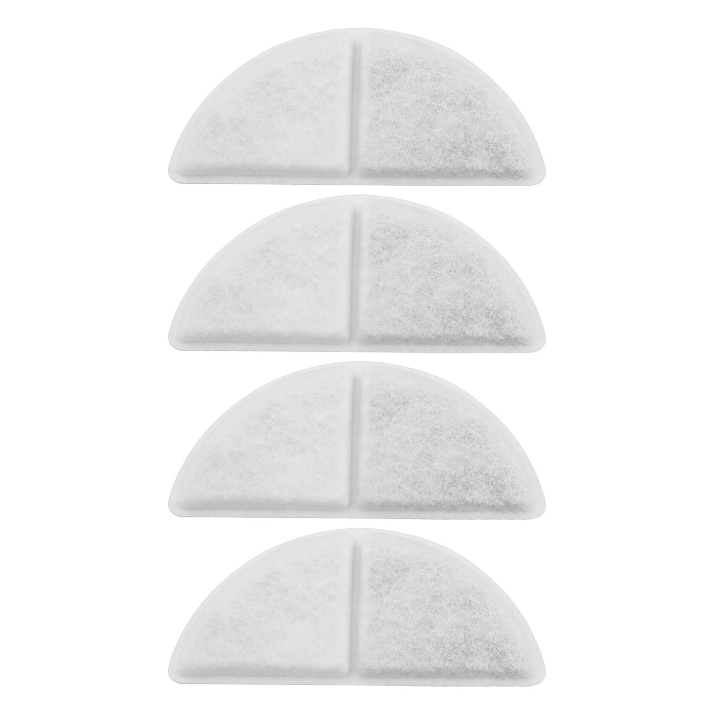 4 Pieces Semi-Circular Water Fountain Filter Cat Filter Repl