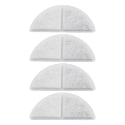 4 Pieces Semi-Circular Water Fountain Filter Cat Filter Repl