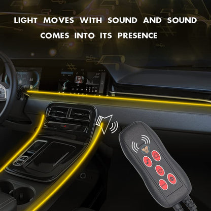 Tira de luces interiores para automóvil, sincronización de m