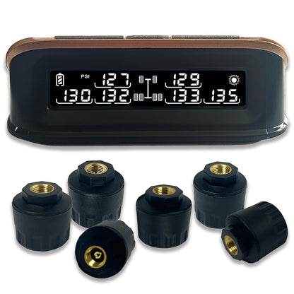 Sistema de monitoreo de presión de neumáticos para caravanas