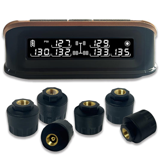 Sistema de monitoreo de presión de neumáticos para caravanas