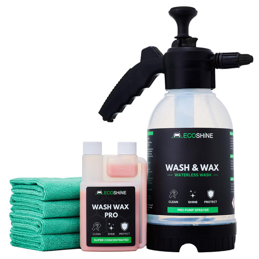 Kit de lavado de autos sin agua | Fórmula de lavado y cera s