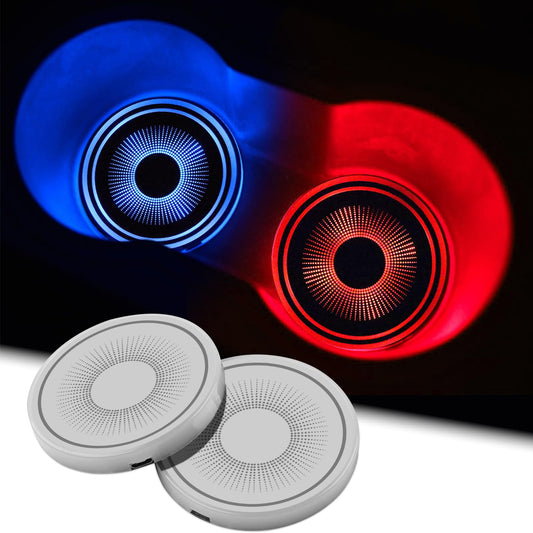 2 luces LED para portavasos de automóvil, 7 colores iluminad