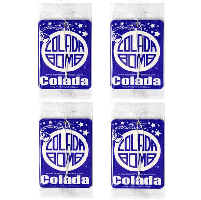 Colada Bomb - Ambientador para automóvil, paquete de 4 unida