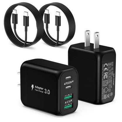 Cargador para iPhone 16/15 Pro Max, paquete de 2 adaptadores