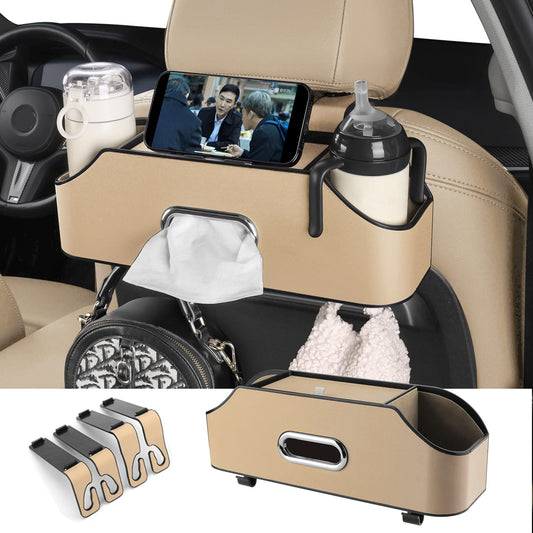 HOLDCY Organizador de asiento trasero de automóvil con 2 por