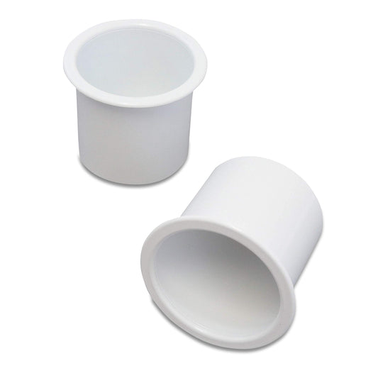 2 portavasos pequeños de plástico con bolsillo empotrado, in