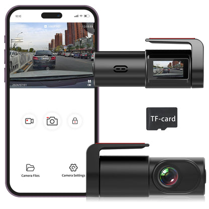 Cámara de tablero 1080P WiFi para automóvil, cámara frontal
