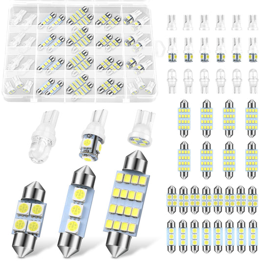 42 luces LED para el interior del automóvil, kit de bombilla
