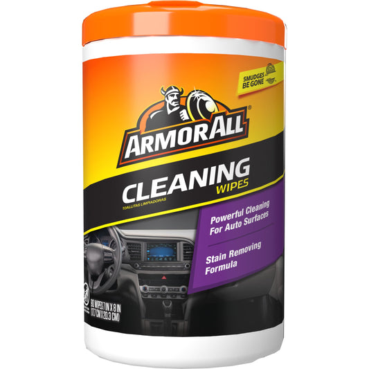 Armor All Toallitas de limpieza de coche, toallitas para int