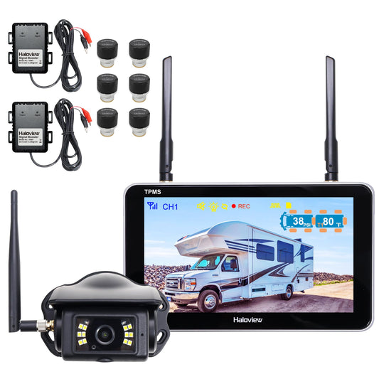 Haloview Byte Tango BT7 TPMS con 6 sensores 1080P Sistema de