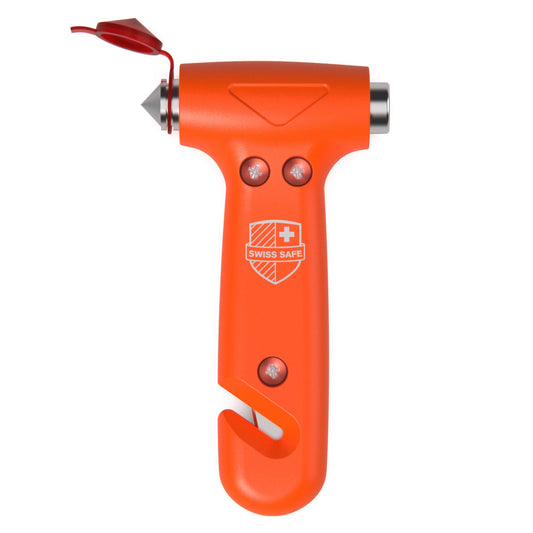 Swiss Safe - Martillo de emergencia 5 en 1 para coche