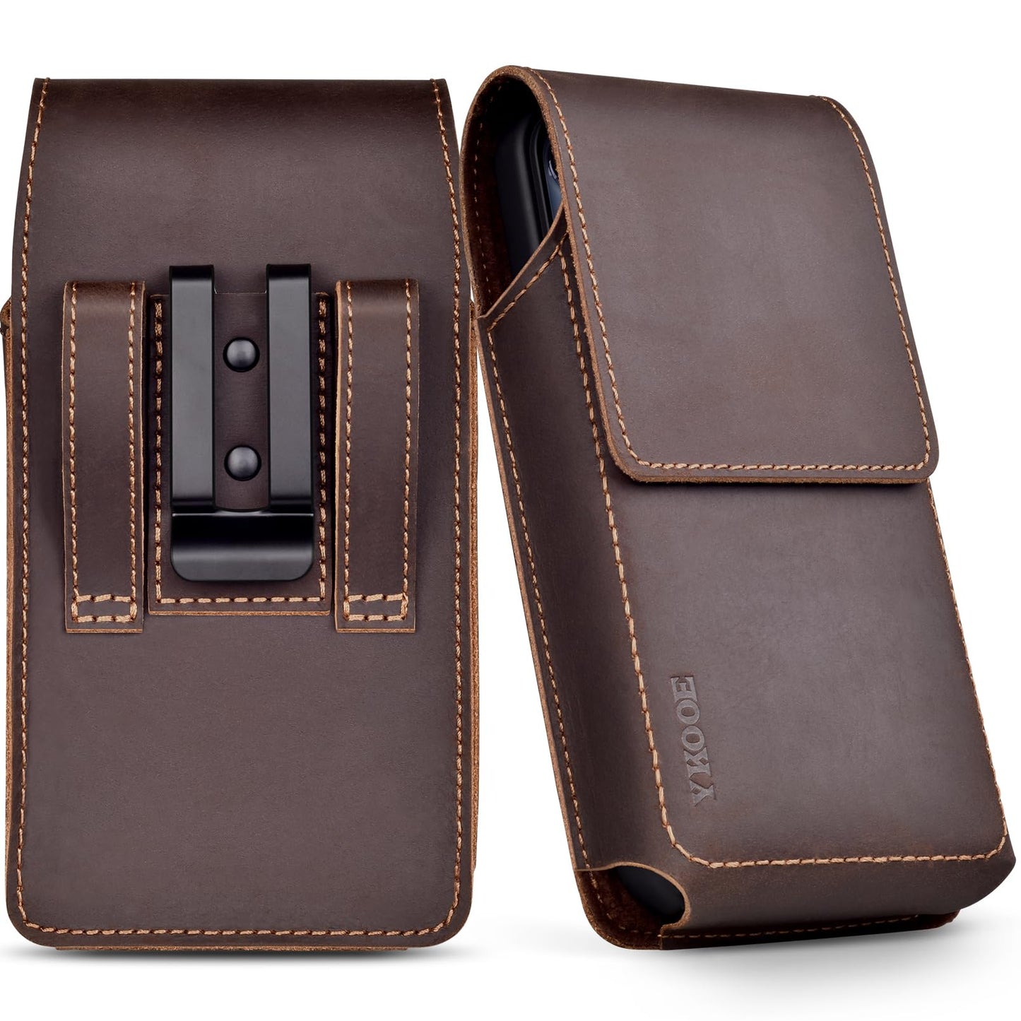 ykooe Funda de cuero genuino para teléfono compatible con Sa
