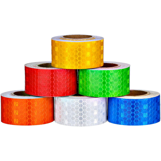 Zonon 6 rollos de cintas reflectantes reflectantes de advert
