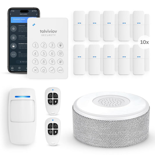 tolviviov Sistema de alarma para seguridad del hogar, sistem